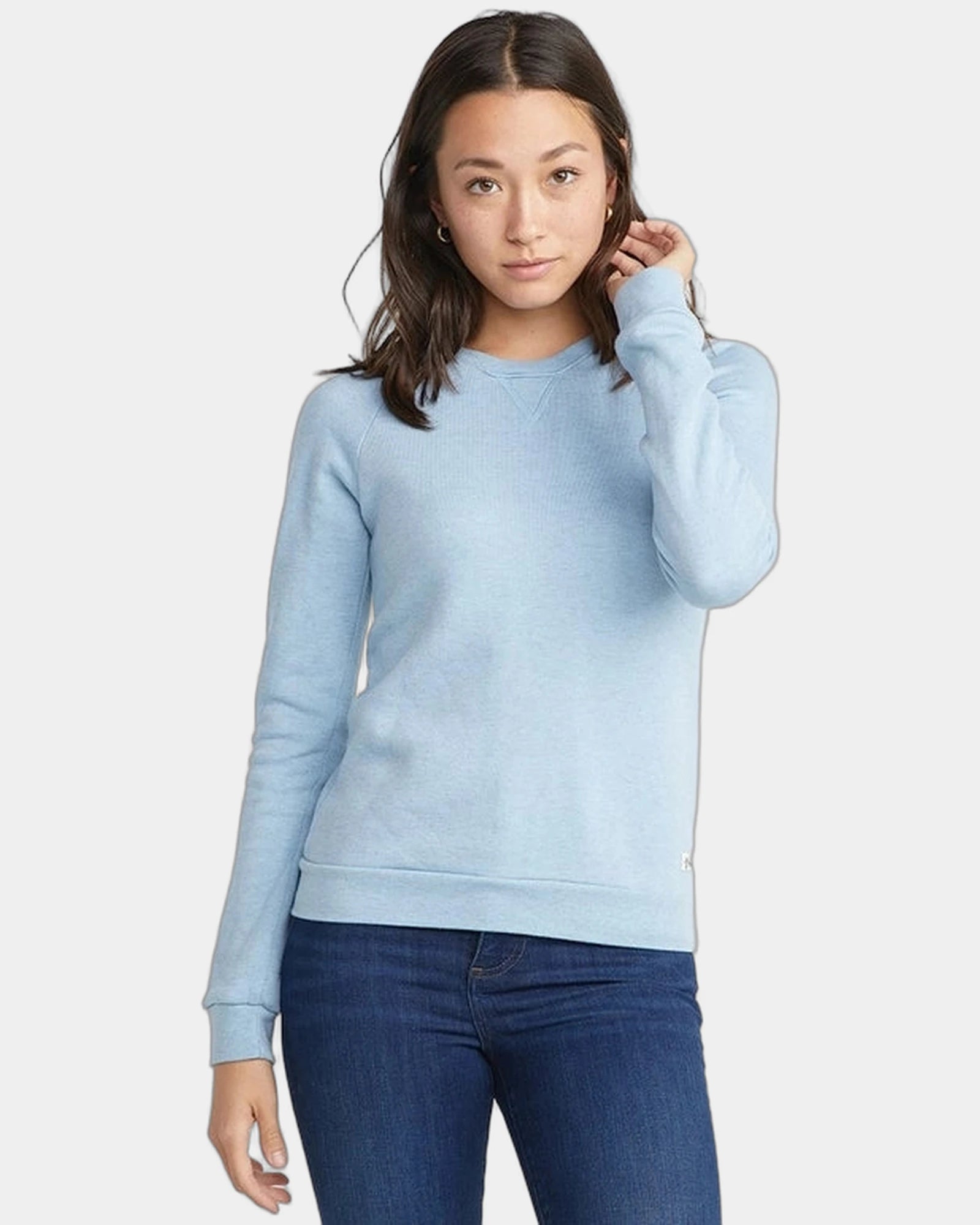 Custom dyed sherpa crew pullover for women's teams - 1